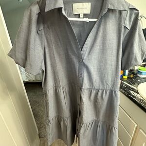 Brochu Walker Charcoal Button-Up dress